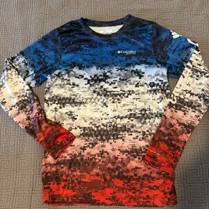 Columbia PFG Youth Large Long Sleeve Top